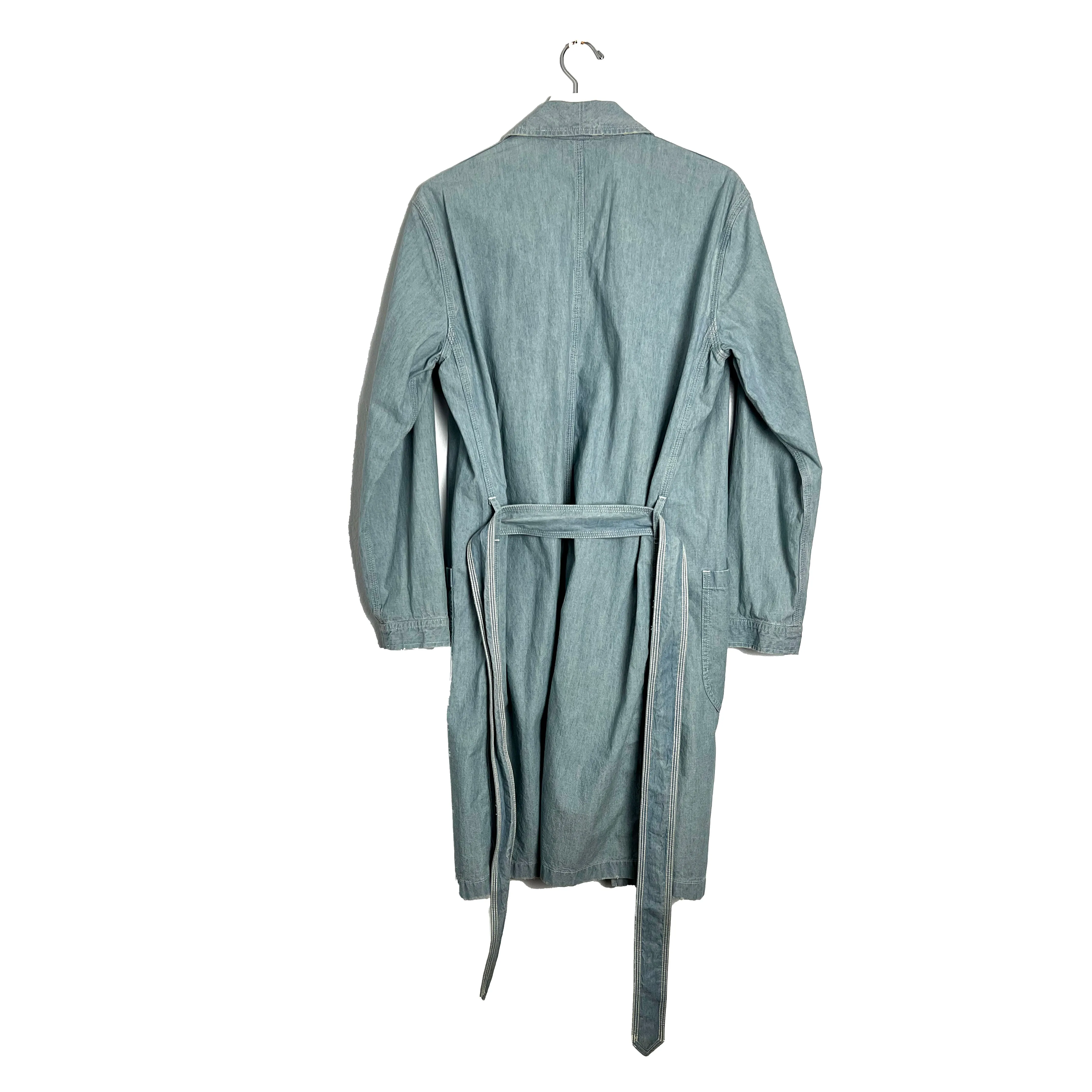Belted Chambray Kimono Robe