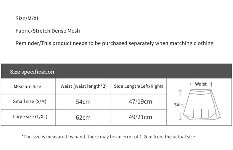 Beveled Pleated Skirt Practice Costume Short Gauze Ballet Wear