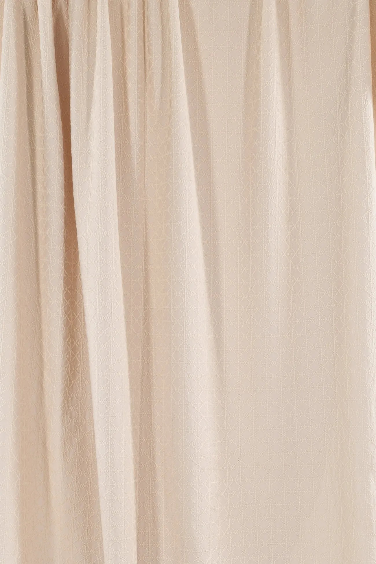 Champagne Embroidered Cotton Woven