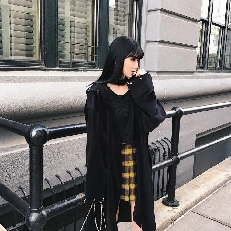 Cute Lattice Pleated Skirt for Women / High Waist Female Short Skirt / Grunge outfits