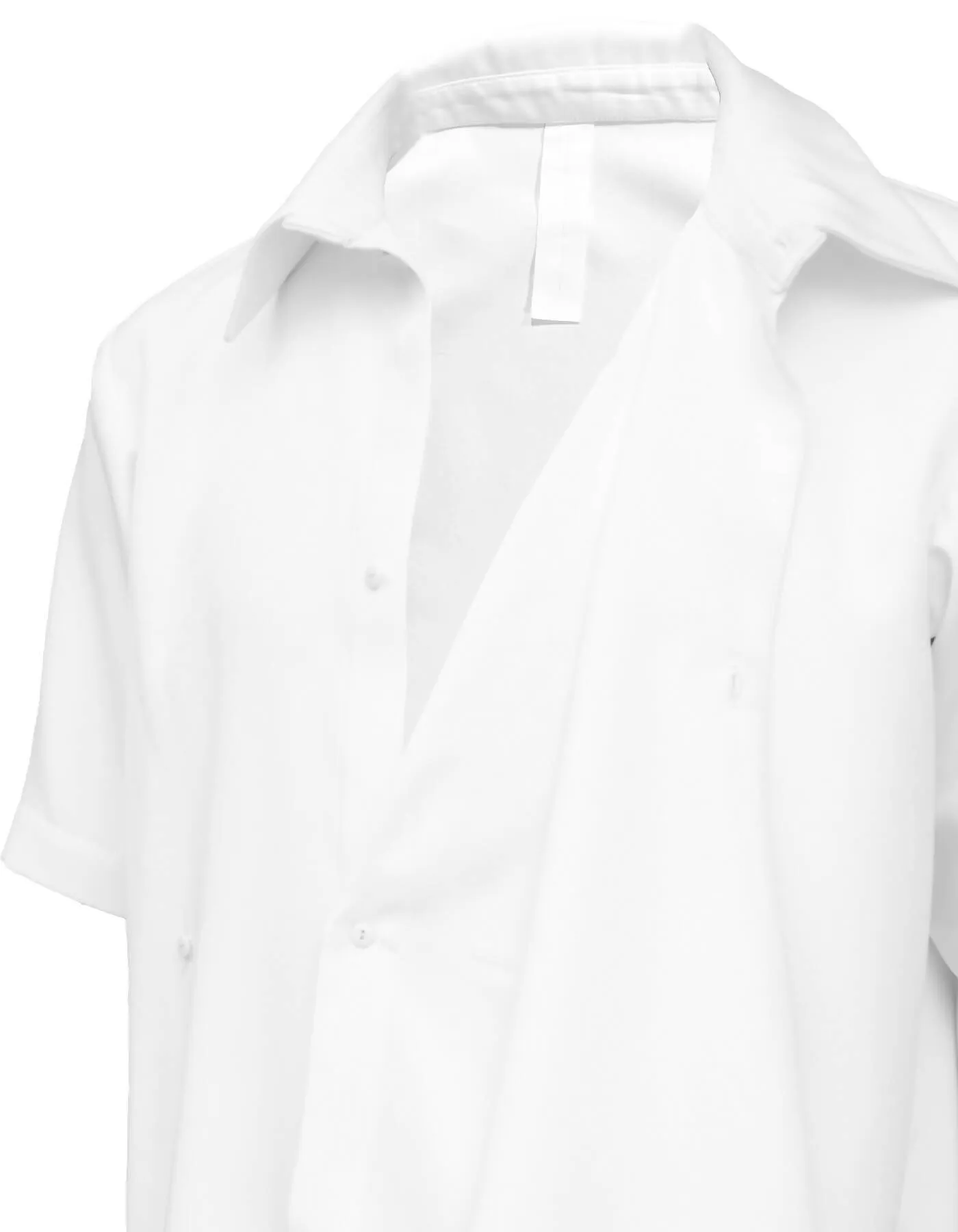 Deconstructed Chef's Uniform Multilayer Shirt