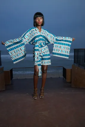 ENA Kimono V-Neck Romper