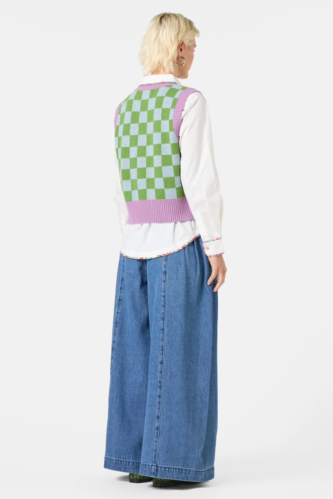 Fantasy Patchwork Knit Vest