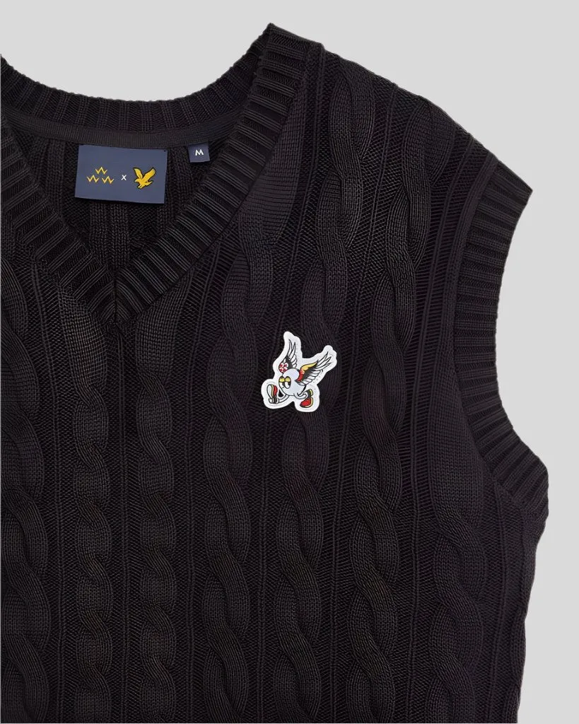 Friends of Feathers Golf Cable Knitted Tank Top