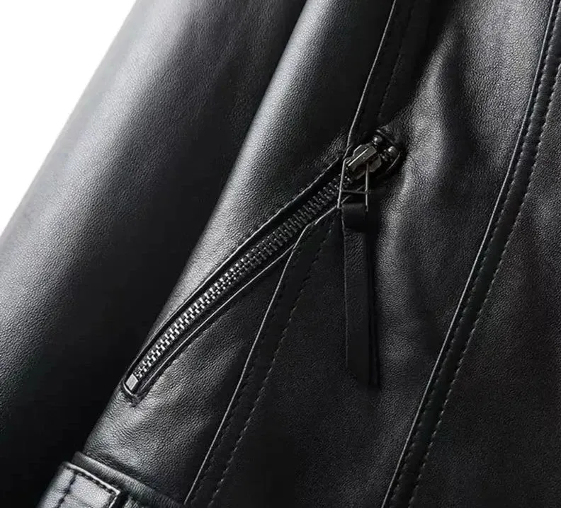 Genuine Leather Jacket Women