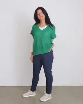 Ingrid V-Neck Tank Top - Green