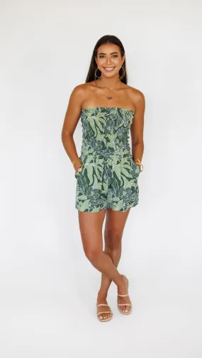 Kamea Romper / Tropical Green