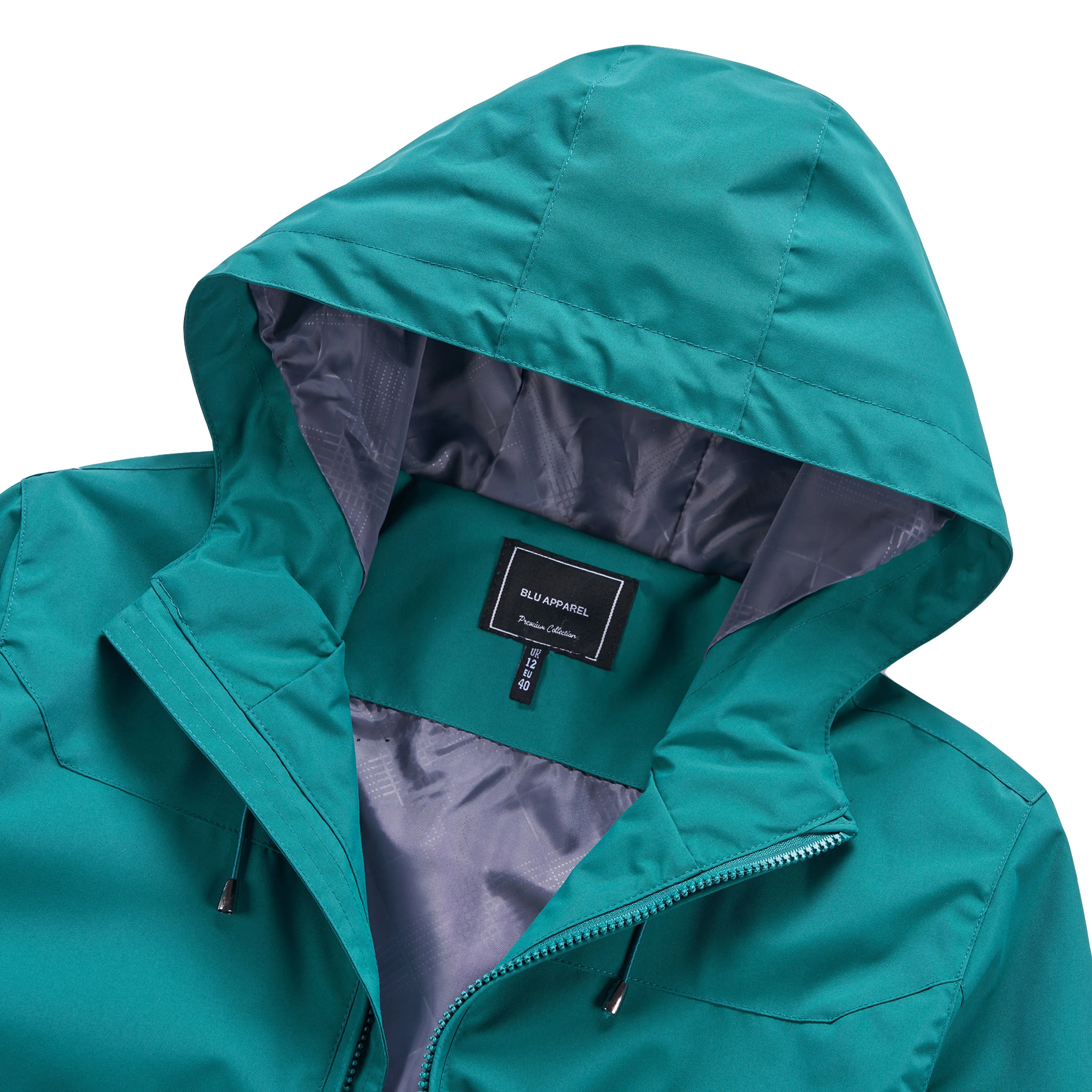 Ladies Waterproof Rain Jacket - Teal