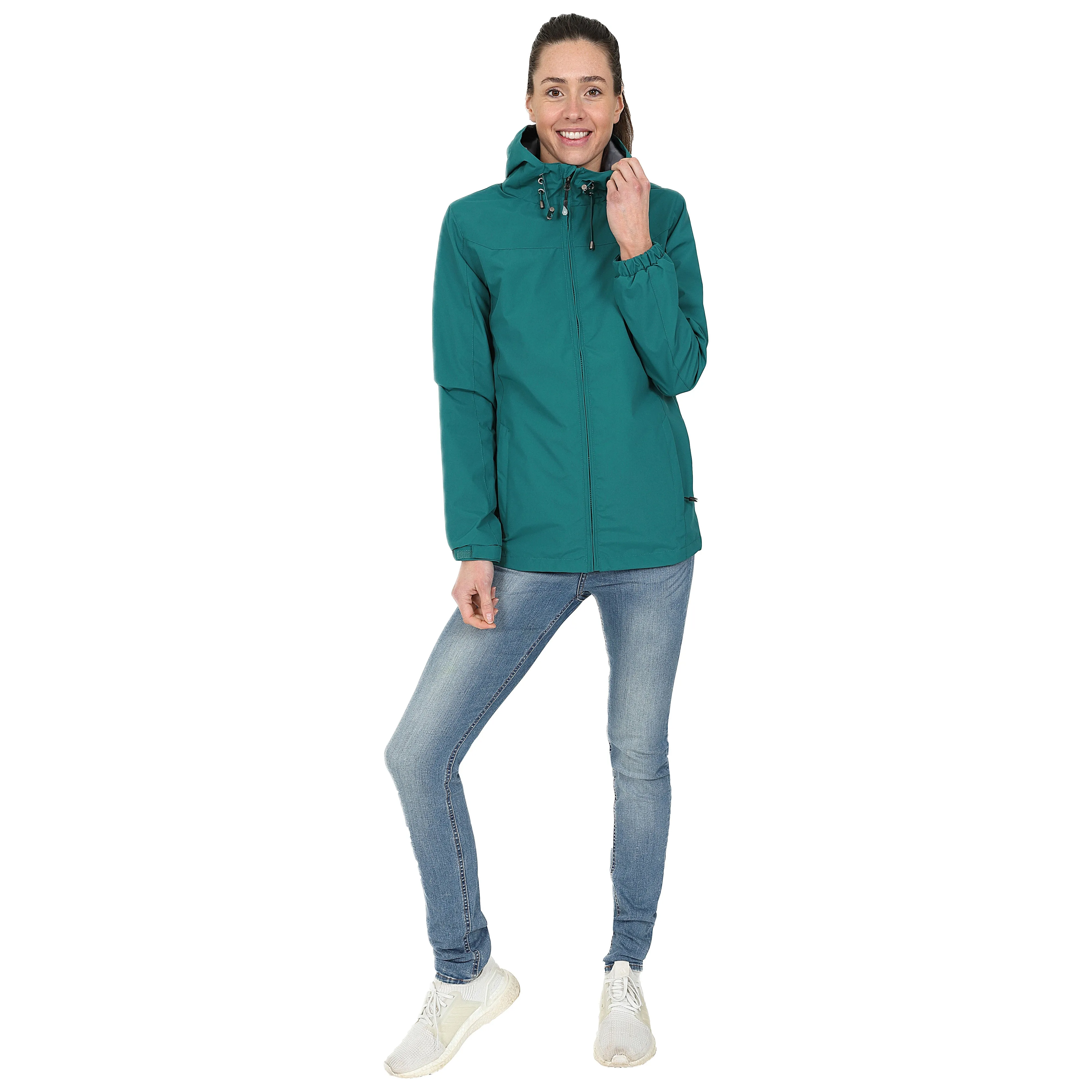 Ladies Waterproof Rain Jacket - Teal