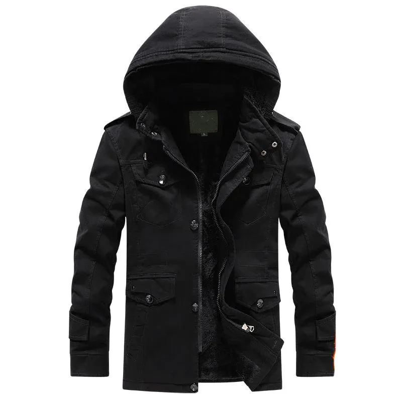 Men's Fleece Thickened Pure Cotton Outdoor Workwear 11680472L