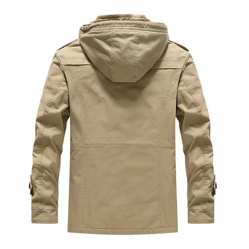 Men's Fleece Thickened Pure Cotton Outdoor Workwear 11680472L
