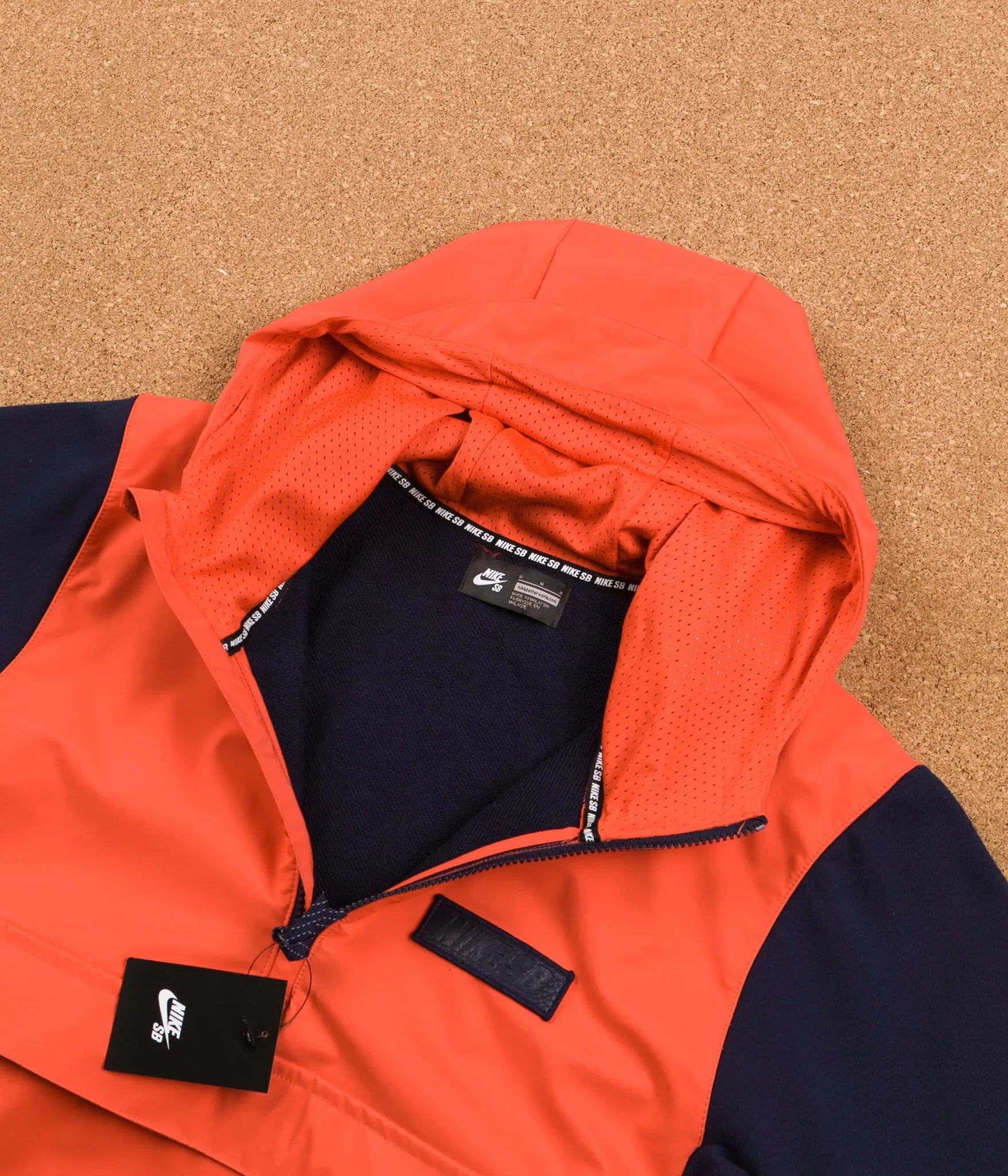 Nike SB Everett Hooded Sweatshirt - Max Orange / Obsidian / Obsidian
