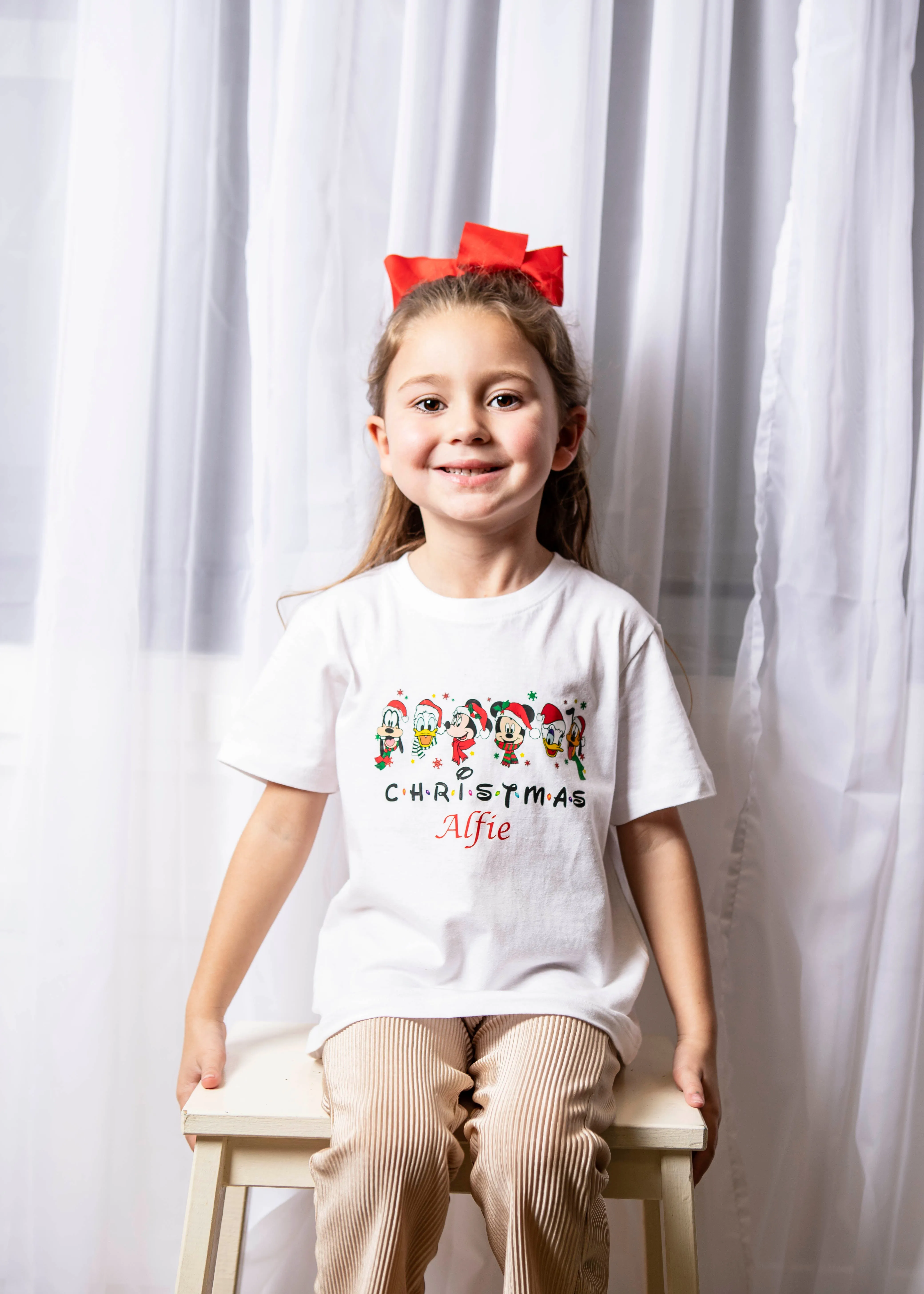 Personalised Christmas Disney t-shirt