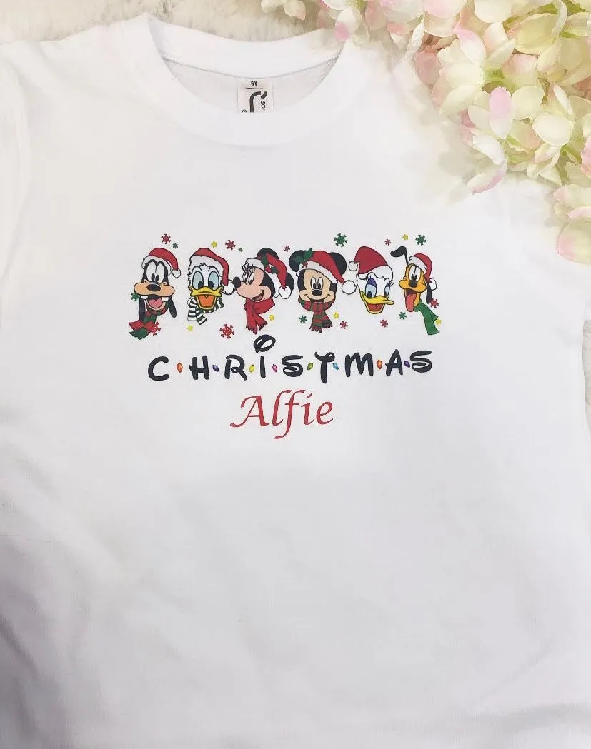 Personalised Christmas Disney t-shirt