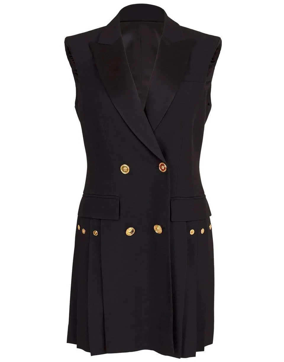 Pleated Vest Dress