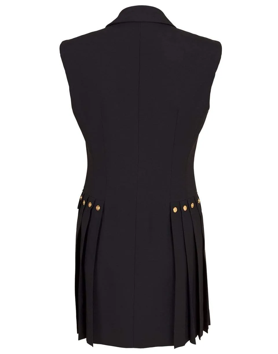 Pleated Vest Dress