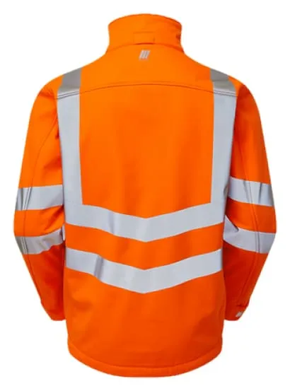 PULSAR Rail Hi Vis Orange Softshell Work Jacket 20471 Class 3-PR535
