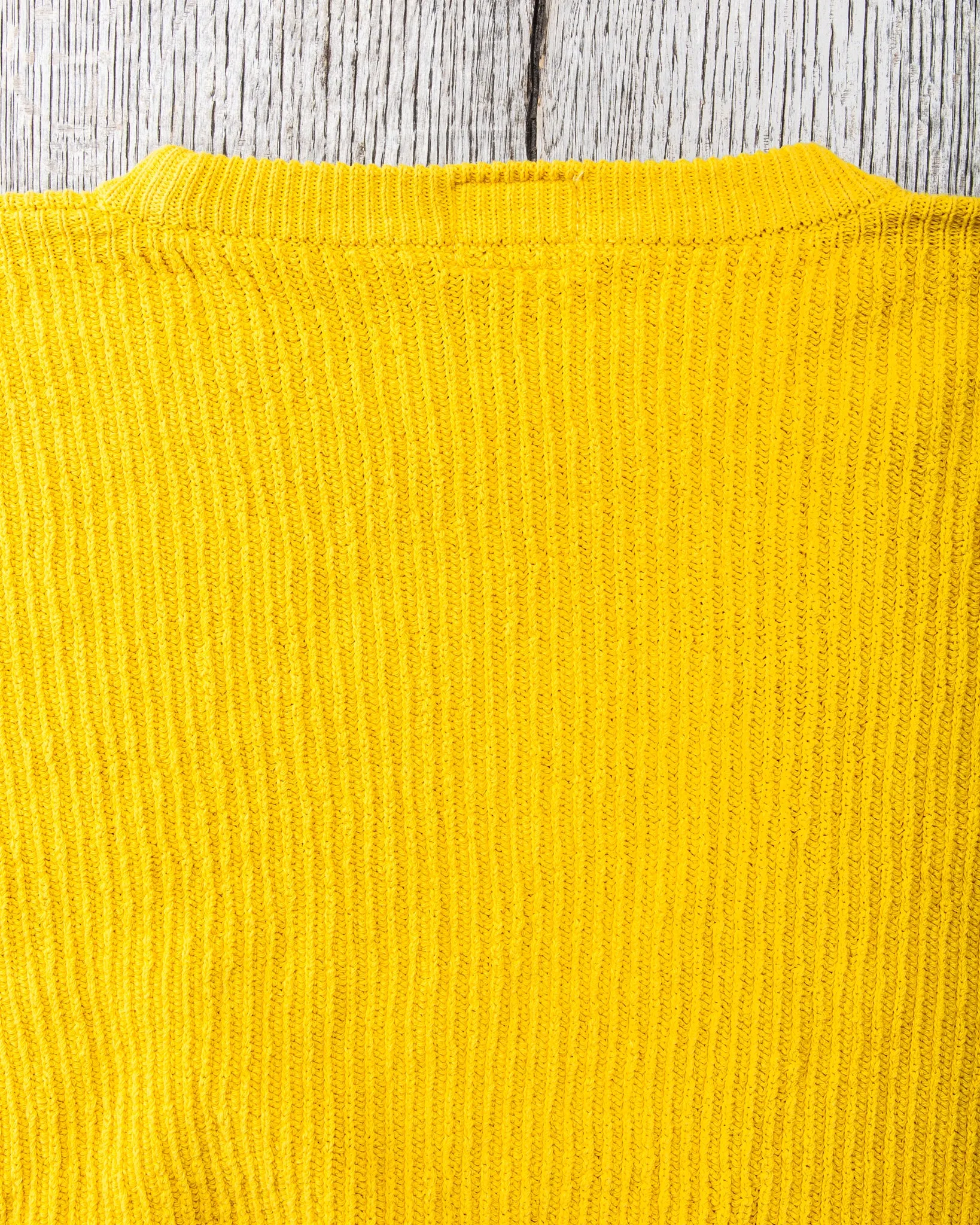 Tender Type 741 Rib Shoulder Pullover Turmeric Dyed