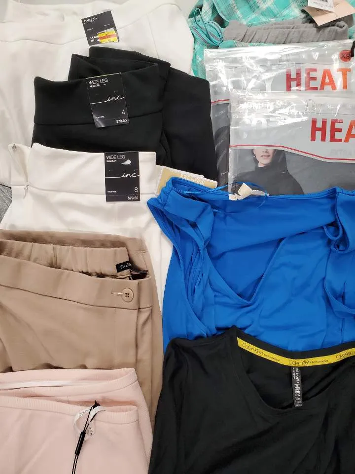 Women's Clothing Wholesale Lot CALVIN KLEIN, Eileen Fisher,  MICHAEL KORS, NIKE, Free People, 32 Dgrees, INC, Alfani and more, 22Units, Shelf Pulls, MSRP $1,526.00